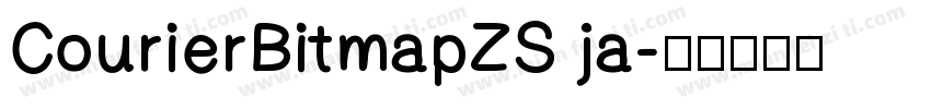 CourierBitmapZS ja字体转换